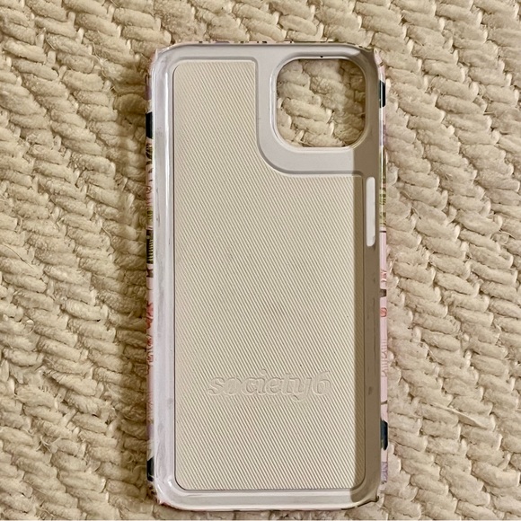 iPhone 13 Pink Chinoiserie Heron and Cherry Blossom Hard Phone Case - Picture 2 of 4